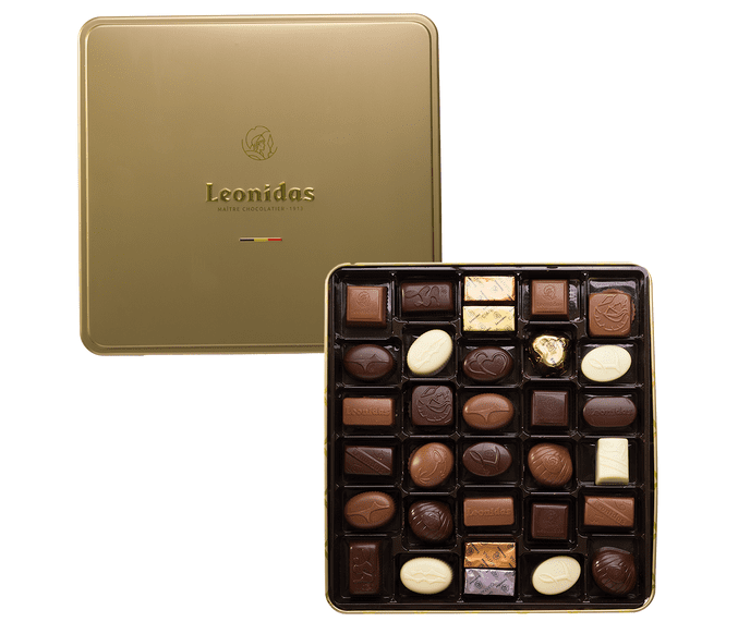 Metalen geschenkdoos goud