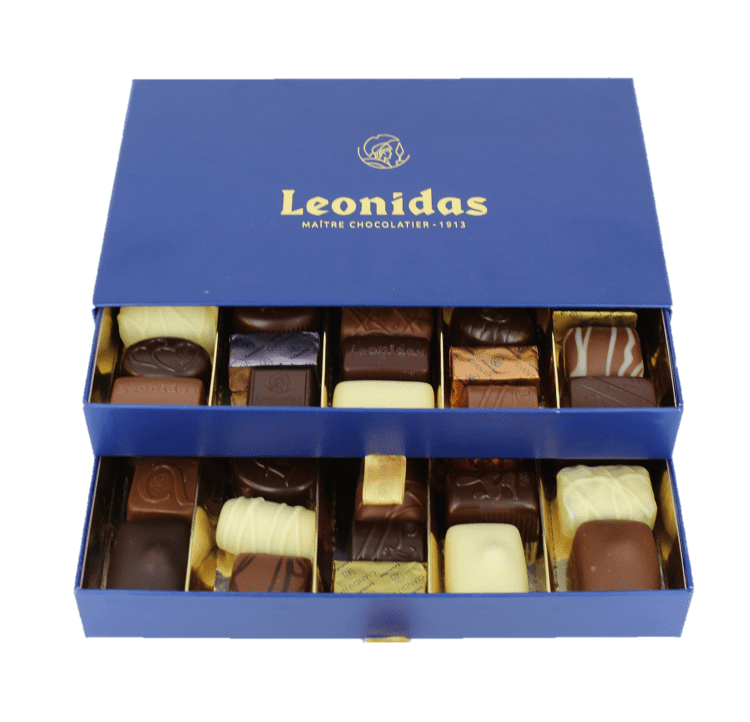 geschenkdoos 2 lades blauw open